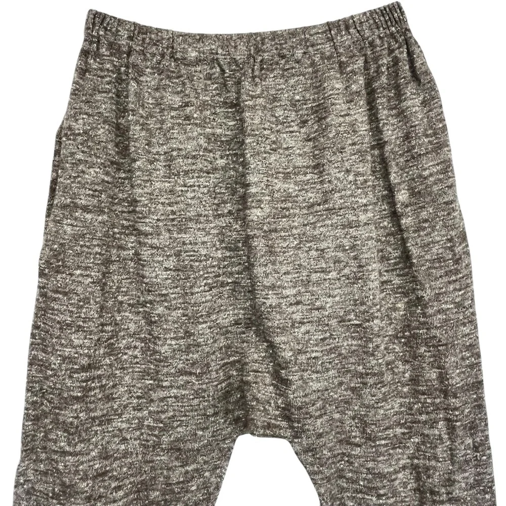 Lauren Manoogian Alpaca Linen Blend Knit Arch Pants in Brown Cream Women Small - Picture 4 of 7